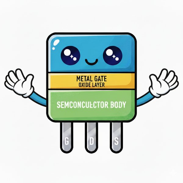 Cartoon MOSFET