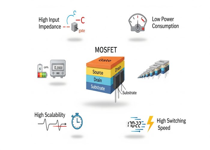 Key Features of MOSFET