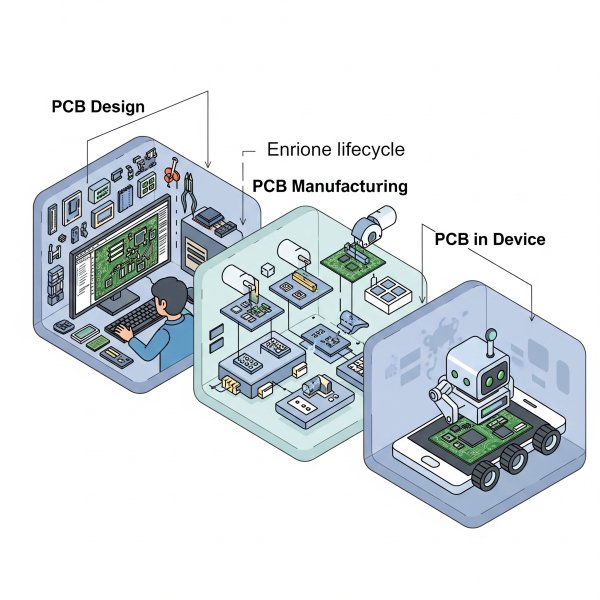 Three stages pcb